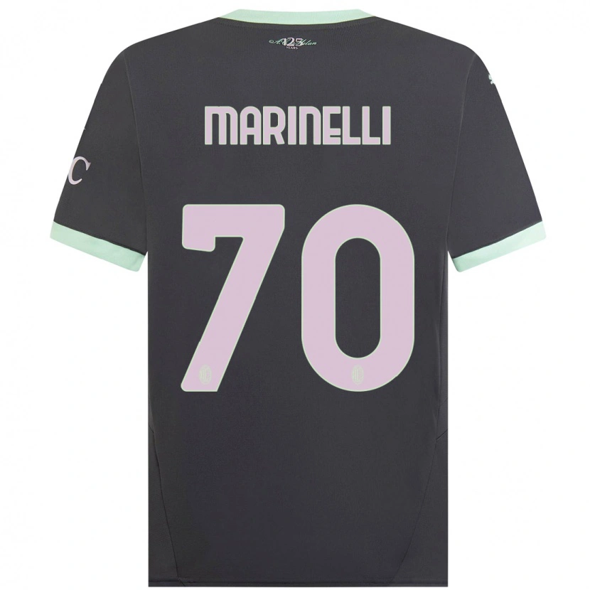 Danxen Børn Gloria Marinelli #70 Grå Tredje Sæt Spillertrøjer 2024/25 Trøje T-Shirt