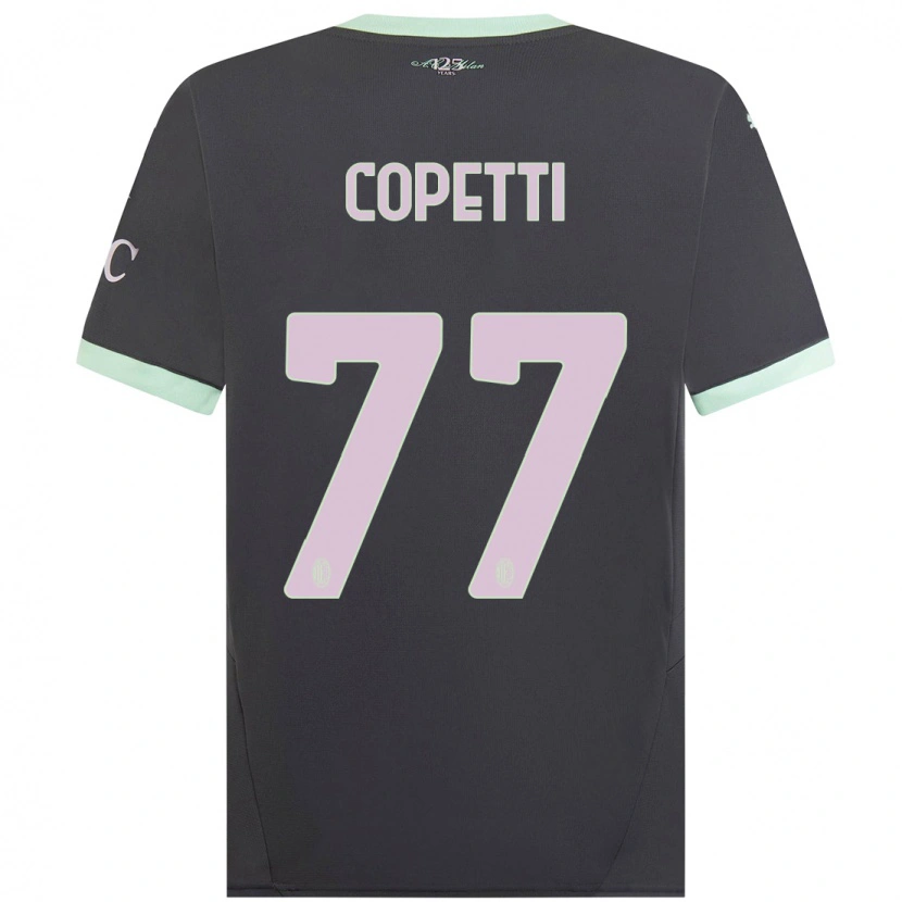 Danxen Børn Matilde Copetti #77 Grå Tredje Sæt Spillertrøjer 2024/25 Trøje T-Shirt