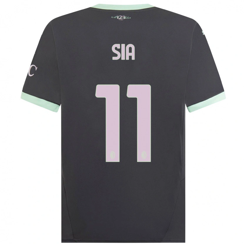 Danxen Børn Diego Sia #11 Grå Tredje Sæt Spillertrøjer 2024/25 Trøje T-Shirt