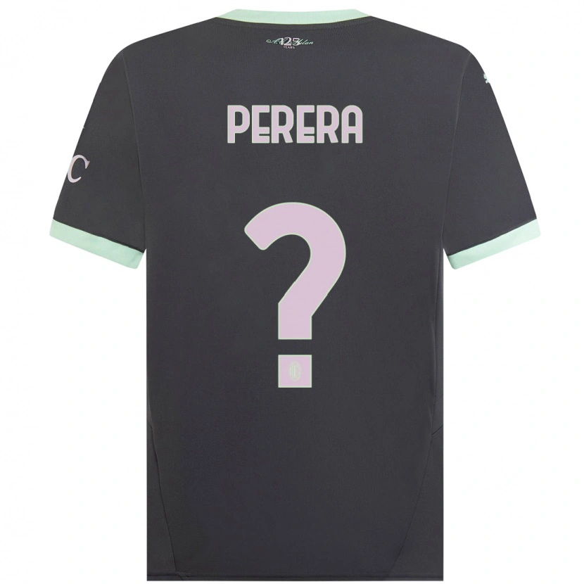 Danxen Børn Nirash Raffaello Perera #0 Grå Tredje Sæt Spillertrøjer 2024/25 Trøje T-Shirt