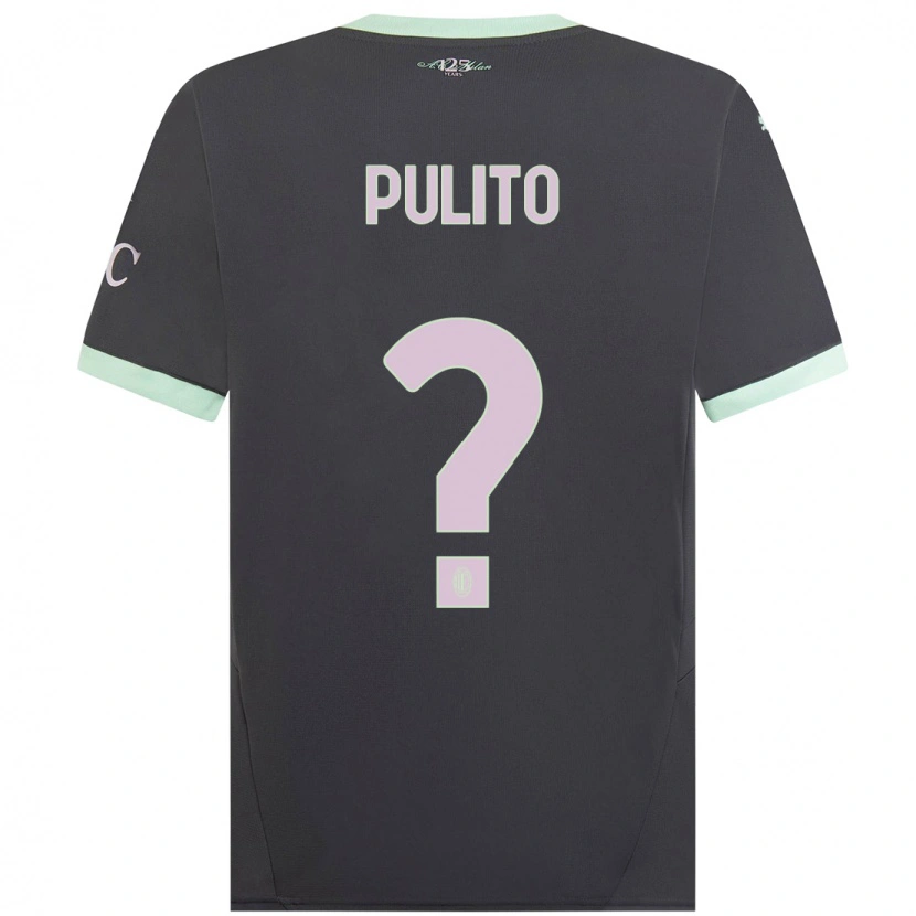 Danxen Børn Ivan Pulito #0 Grå Tredje Sæt Spillertrøjer 2024/25 Trøje T-Shirt