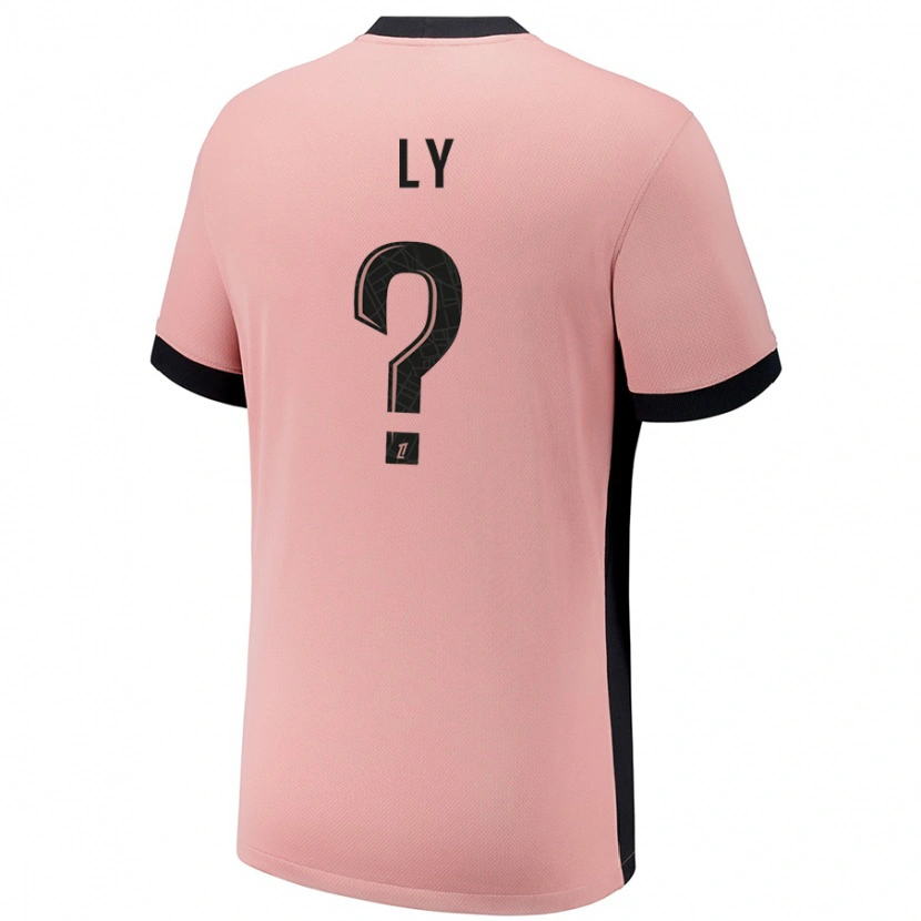 Danxen Børn Elijah Ly #0 Rust Lyserød Tredje Sæt Spillertrøjer 2024/25 Trøje T-Shirt