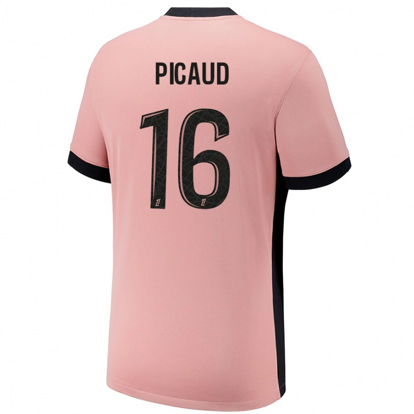 Danxen Børn Constance Picaud #16 Rust Lyserød Tredje Sæt Spillertrøjer 2024/25 Trøje T-Shirt