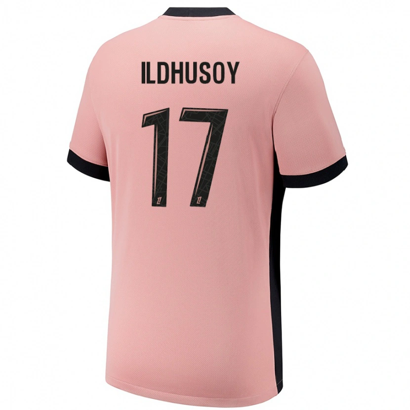 Danxen Børn Celin Bizet Ildhusoy #17 Rust Lyserød Tredje Sæt Spillertrøjer 2024/25 Trøje T-Shirt
