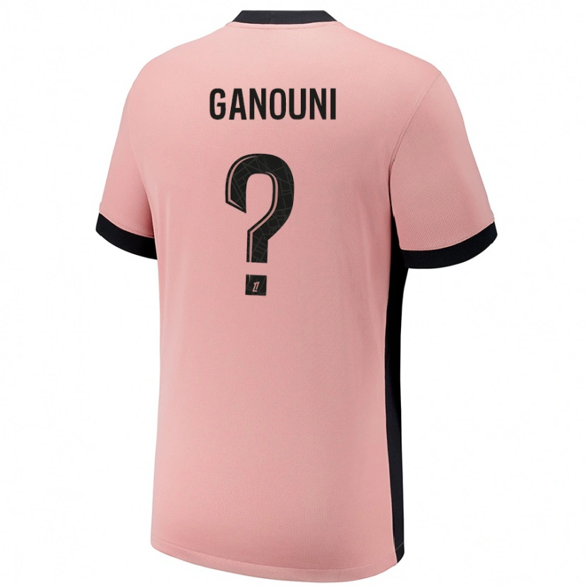 Danxen Børn Mehdi Ganouni #0 Rust Lyserød Tredje Sæt Spillertrøjer 2024/25 Trøje T-Shirt