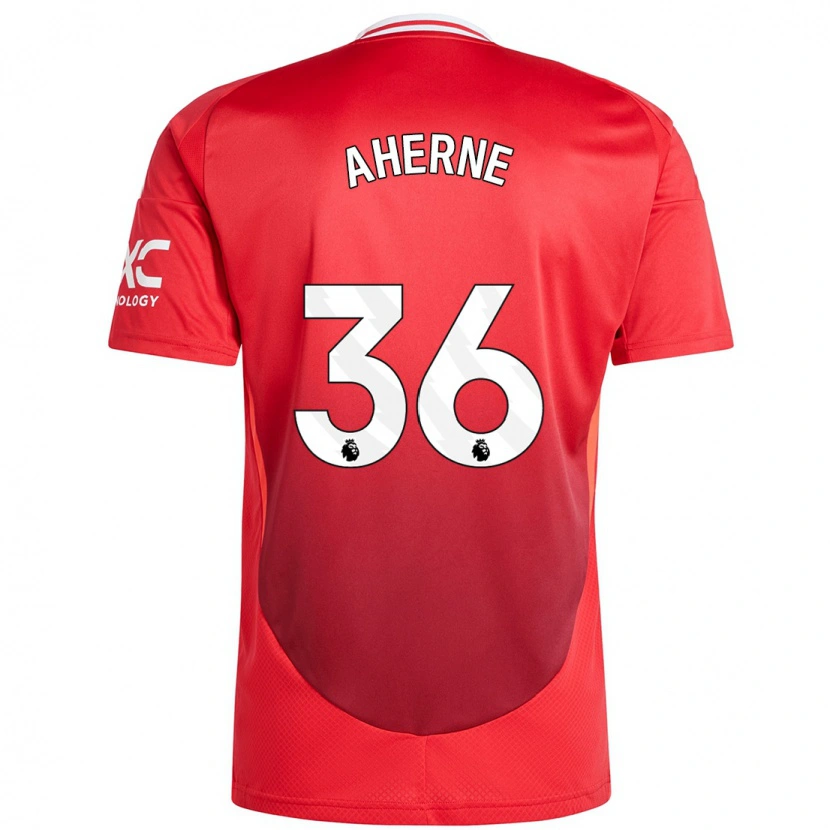 Danxen Mænd Alyssa Aherne #36 Lyse Rødt Hjemmebane Spillertrøjer 2024/25 Trøje T-Shirt