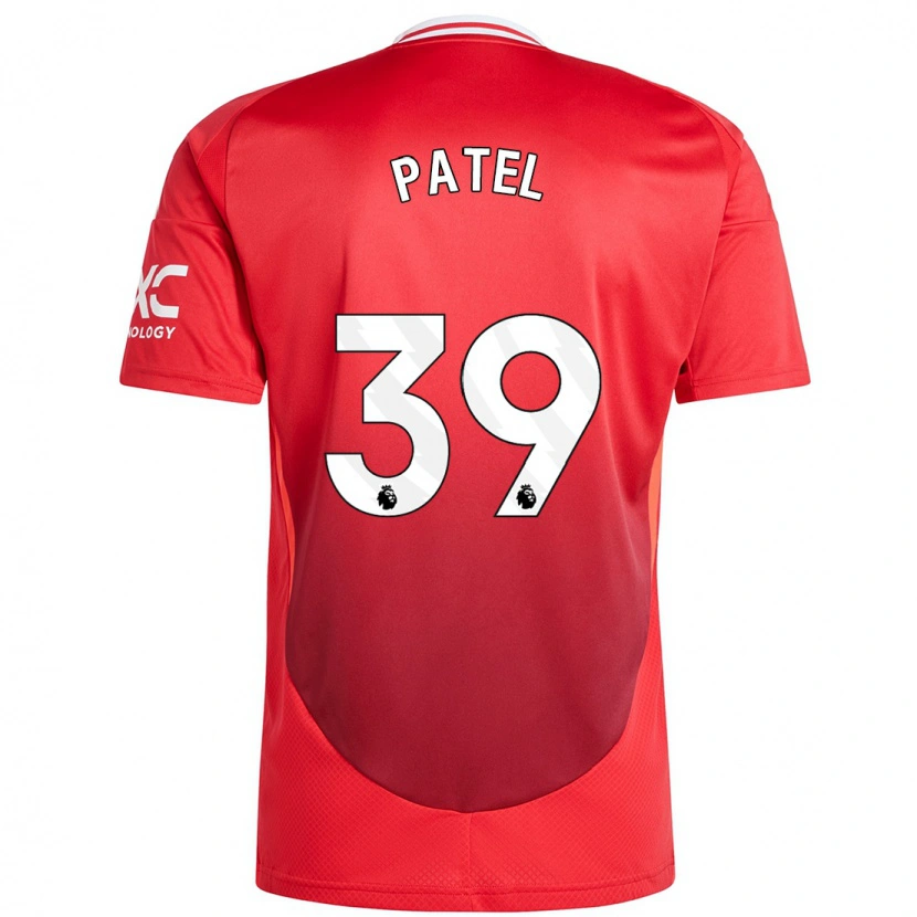 Danxen Mænd Safia Middleton-Patel #39 Lyse Rødt Hjemmebane Spillertrøjer 2024/25 Trøje T-Shirt