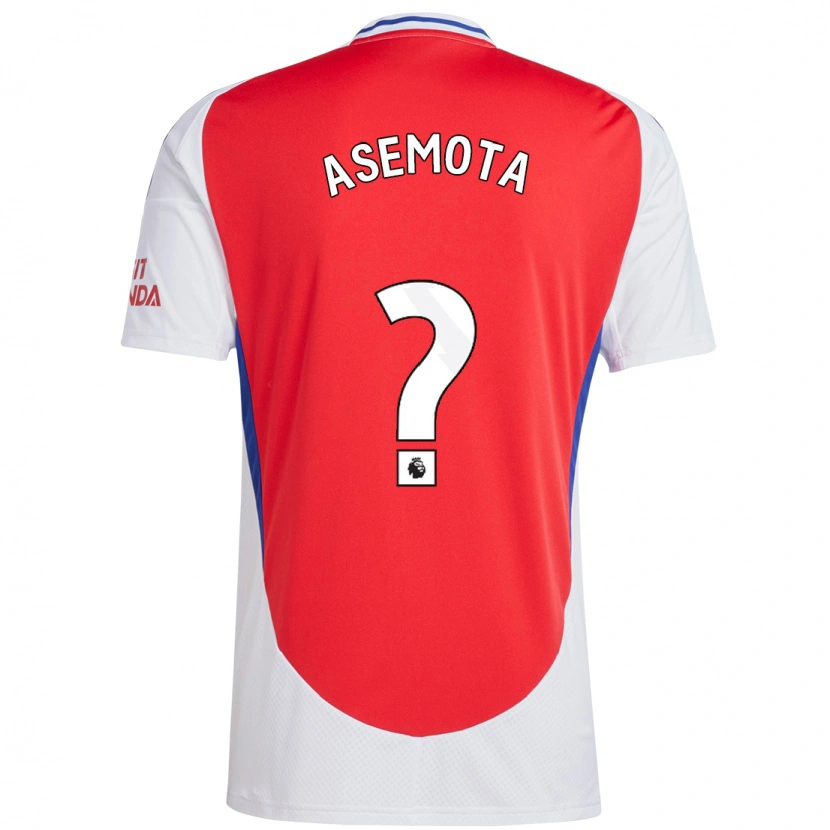 Danxen Mænd Owen Asemota #0 Rød Hvid Hjemmebane Spillertrøjer 2024/25 Trøje T-Shirt