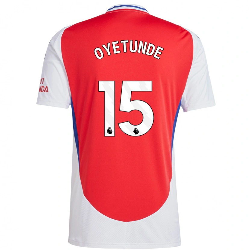 Danxen Mænd Daniel Oyetunde #15 Rød Hvid Hjemmebane Spillertrøjer 2024/25 Trøje T-Shirt