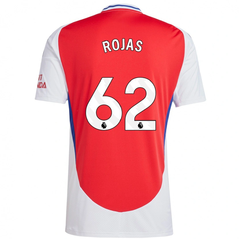 Danxen Mænd Alexei Rojas #62 Rød Hvid Hjemmebane Spillertrøjer 2024/25 Trøje T-Shirt