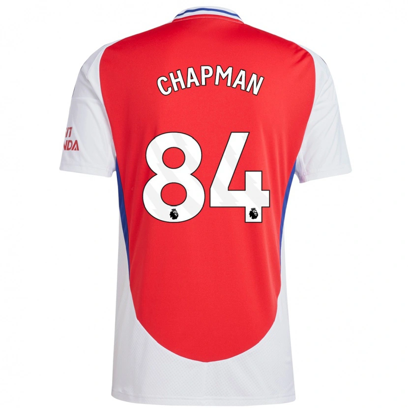 Danxen Mænd Samuel Chapman #84 Rød Hvid Hjemmebane Spillertrøjer 2024/25 Trøje T-Shirt