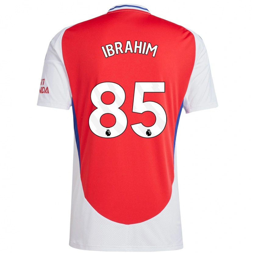 Danxen Mænd Ife Ibrahim #85 Rød Hvid Hjemmebane Spillertrøjer 2024/25 Trøje T-Shirt