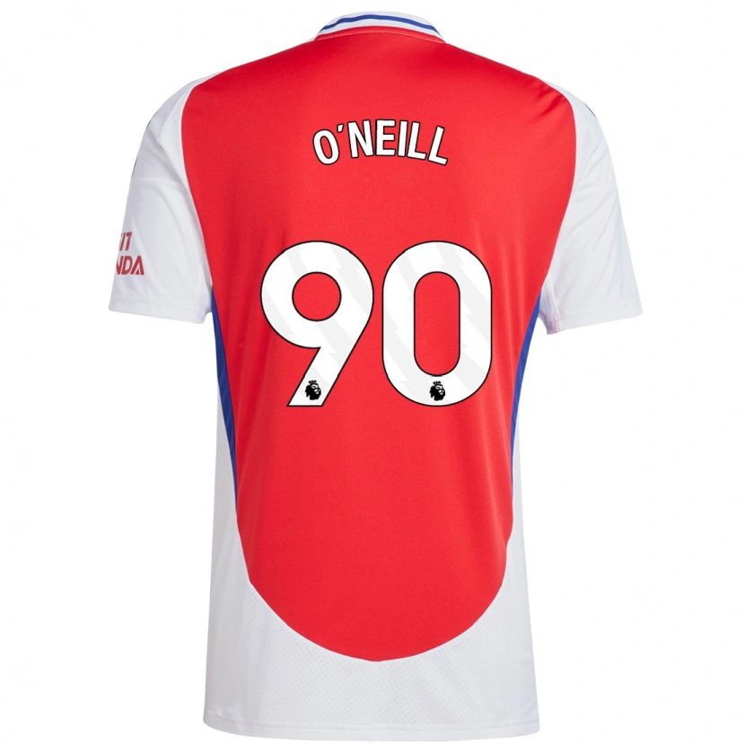 Danxen Mænd Ceadach O'neill #90 Rød Hvid Hjemmebane Spillertrøjer 2024/25 Trøje T-Shirt