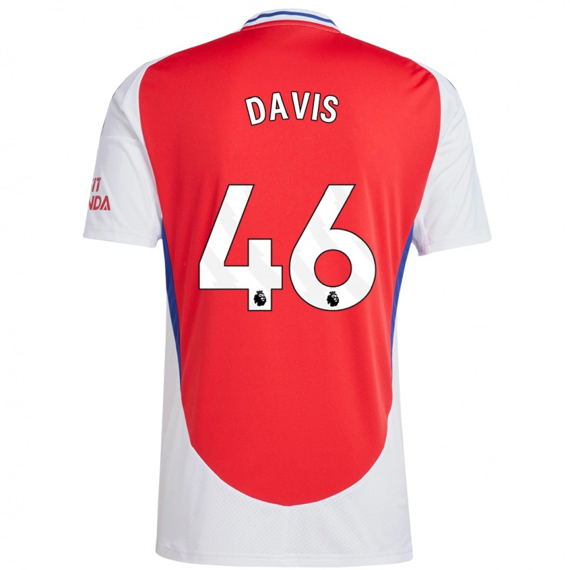 Danxen Mænd Timi Davis #46 Rød Hvid Hjemmebane Spillertrøjer 2024/25 Trøje T-Shirt