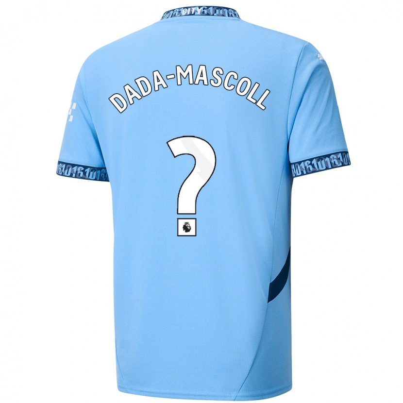 Danxen Mænd Isaiah Dada-Mascoll #0 Marineblå Hjemmebane Spillertrøjer 2024/25 Trøje T-Shirt