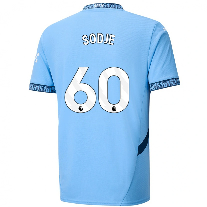 Danxen Mænd Tai Sodje #60 Marineblå Hjemmebane Spillertrøjer 2024/25 Trøje T-Shirt