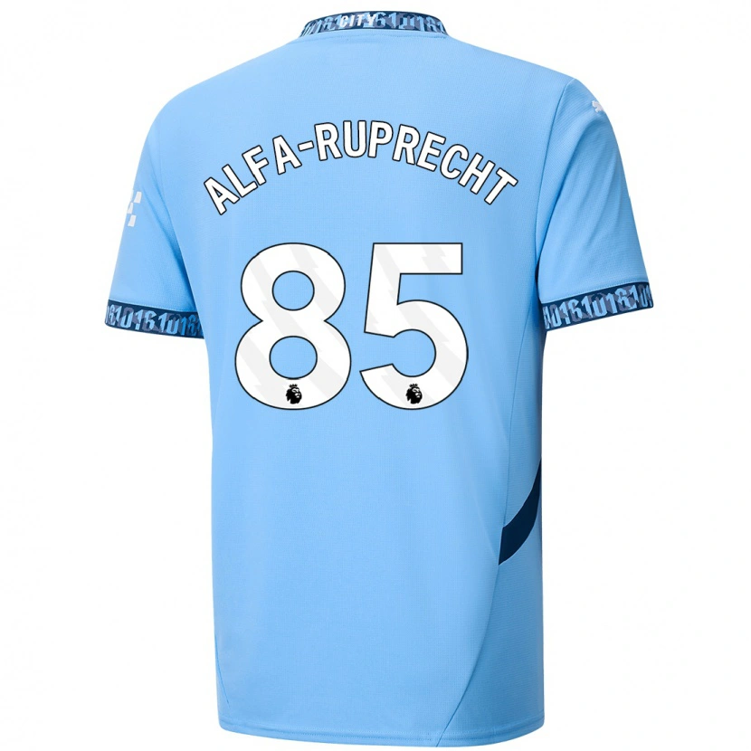 Danxen Mænd Farid Alfa-Ruprecht #85 Marineblå Hjemmebane Spillertrøjer 2024/25 Trøje T-Shirt