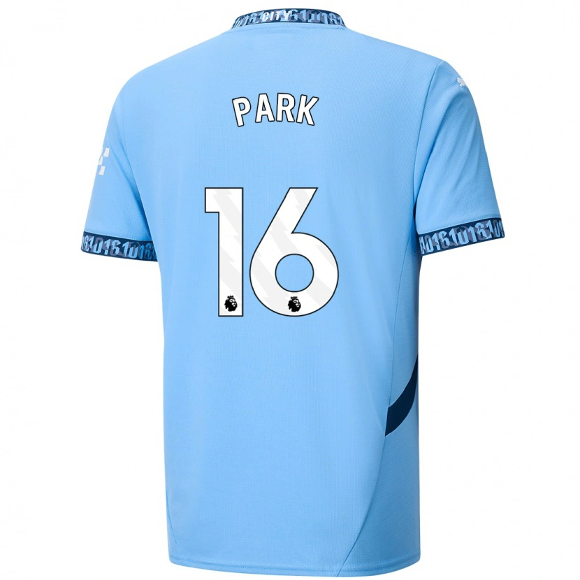 Danxen Mænd Jess Park #16 Marineblå Hjemmebane Spillertrøjer 2024/25 Trøje T-Shirt