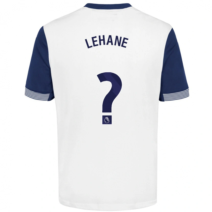 Danxen Mænd Ellis Lehane #0 Hvid Blå Hjemmebane Spillertrøjer 2024/25 Trøje T-Shirt