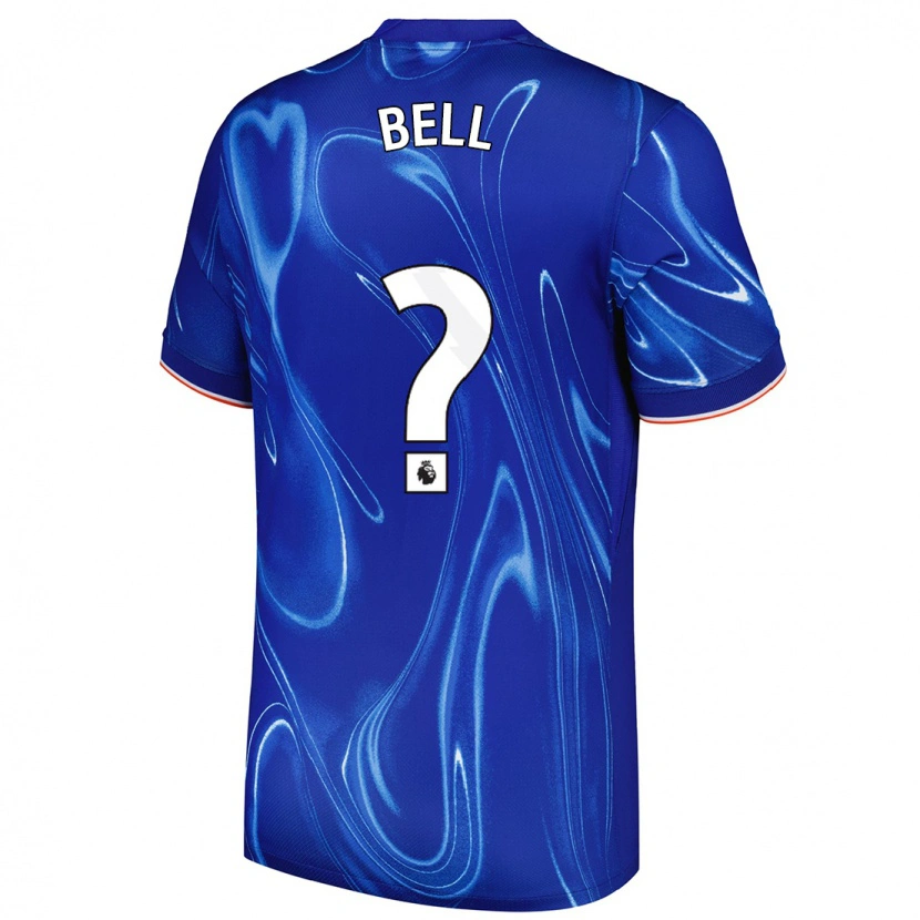 Danxen Mænd Toby Bell #0 Blå Hvid Hjemmebane Spillertrøjer 2024/25 Trøje T-Shirt