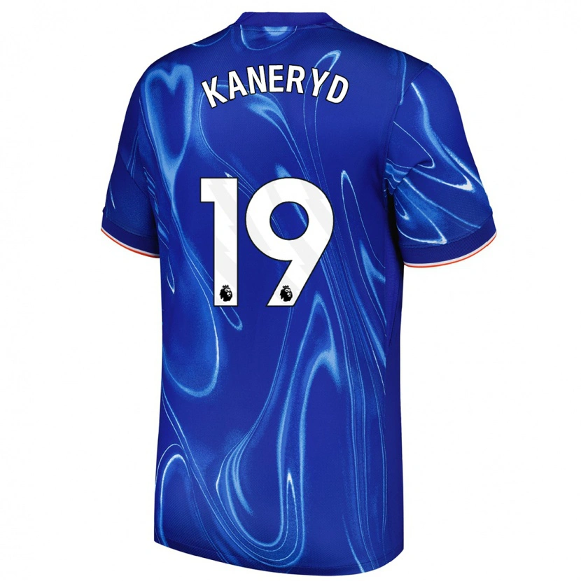 Danxen Mænd Johanna Rytting Kaneryd #19 Blå Hvid Hjemmebane Spillertrøjer 2024/25 Trøje T-Shirt