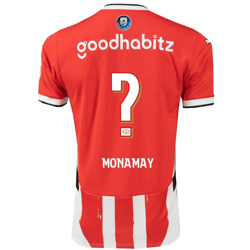 Danxen Mænd Madi Monamay #0 Rød Hvid Hjemmebane Spillertrøjer 2024/25 Trøje T-Shirt