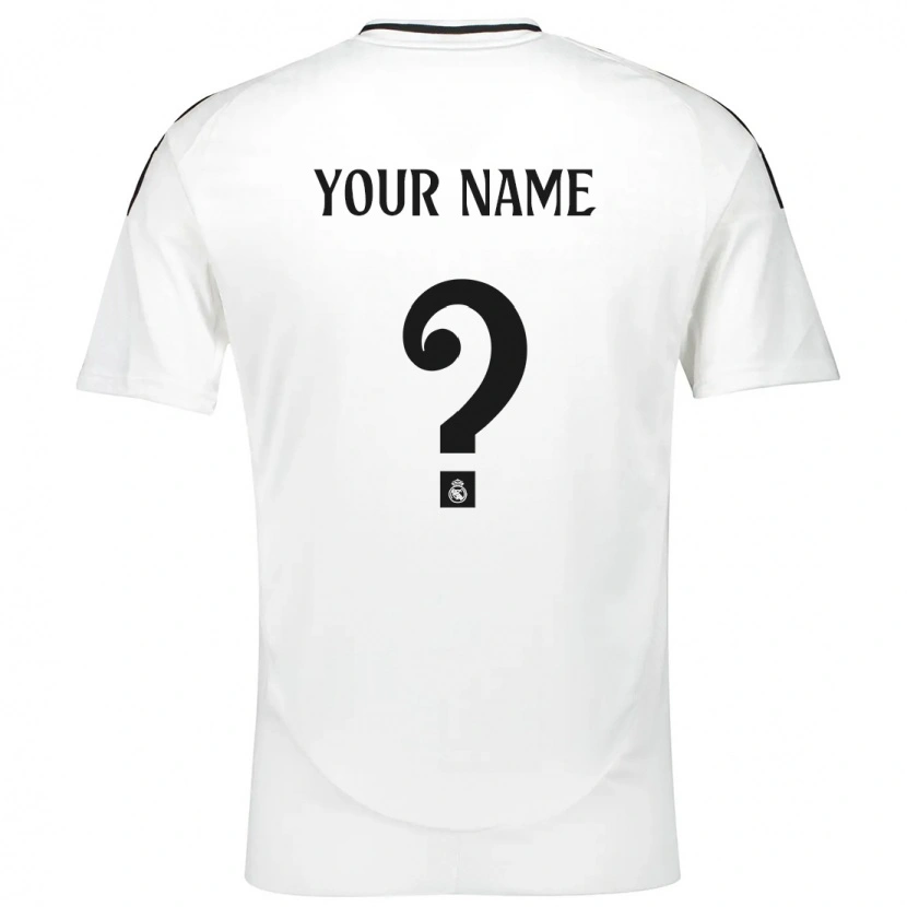 Danxen Mænd Dit Navn #0 Hvid Hjemmebane Spillertrøjer 2024/25 Trøje T-Shirt