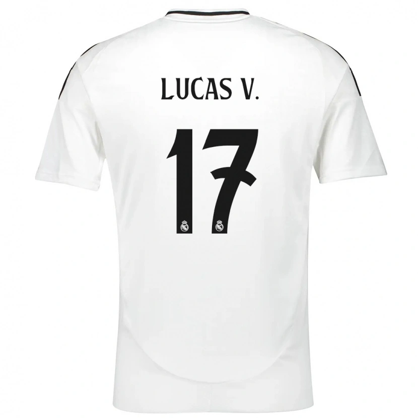 Danxen Mænd Lucas Vázquez #17 Hvid Hjemmebane Spillertrøjer 2024/25 Trøje T-Shirt