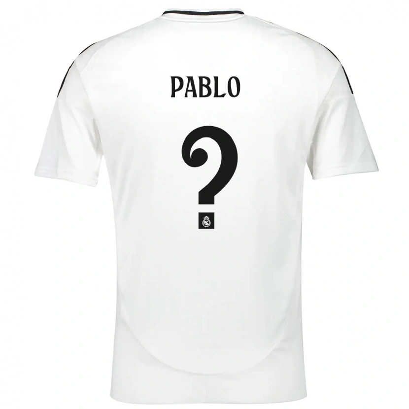 Danxen Mænd Pablo Ramón #0 Hvid Hjemmebane Spillertrøjer 2024/25 Trøje T-Shirt