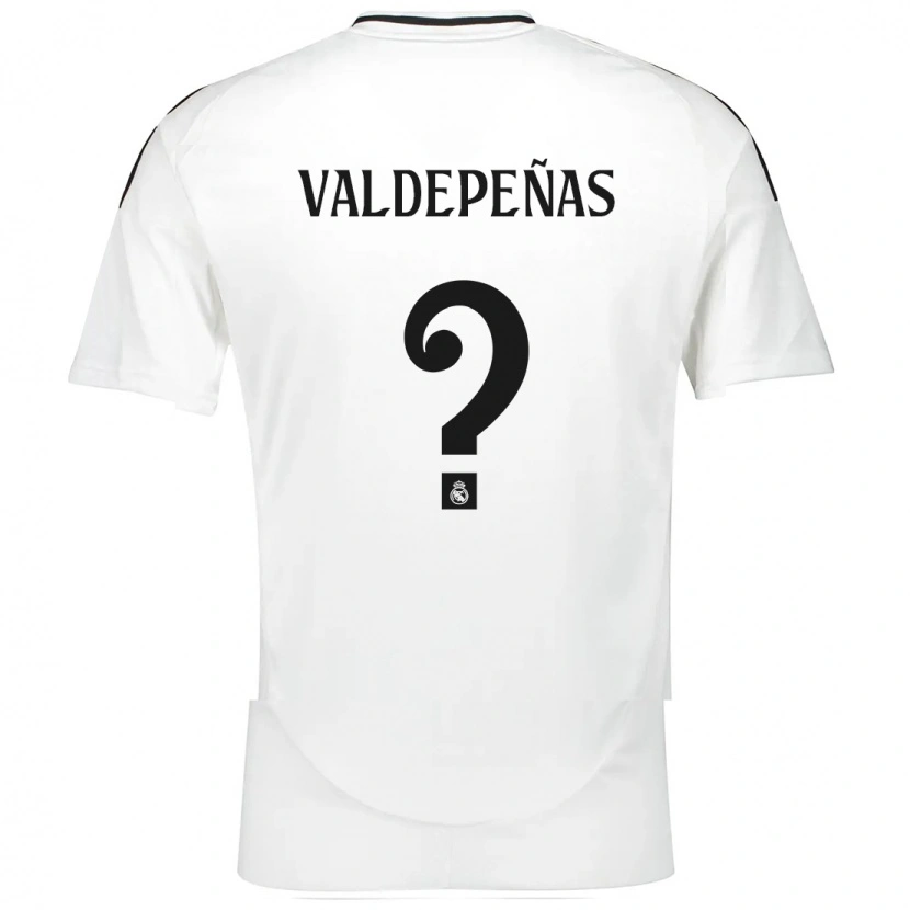 Danxen Mænd Víctor Valdepeñas #0 Hvid Hjemmebane Spillertrøjer 2024/25 Trøje T-Shirt