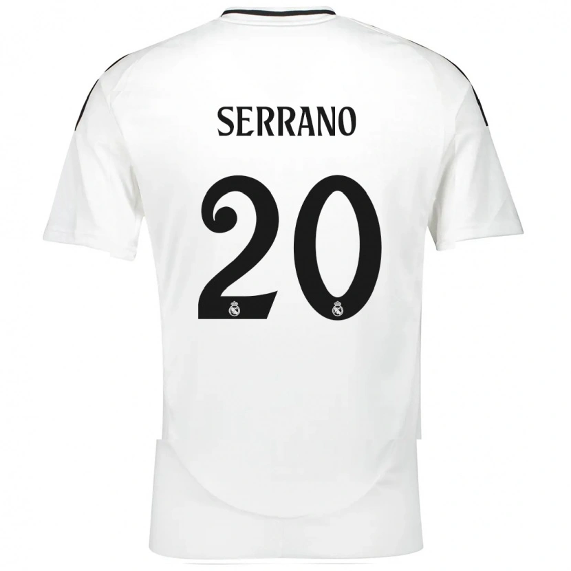 Danxen Mænd Manu Serrano #20 Hvid Hjemmebane Spillertrøjer 2024/25 Trøje T-Shirt