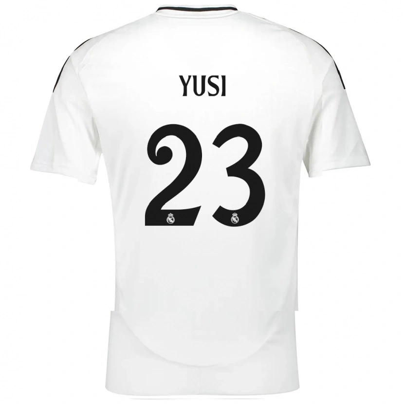 Danxen Mænd Youssef Enríquez #23 Hvid Hjemmebane Spillertrøjer 2024/25 Trøje T-Shirt
