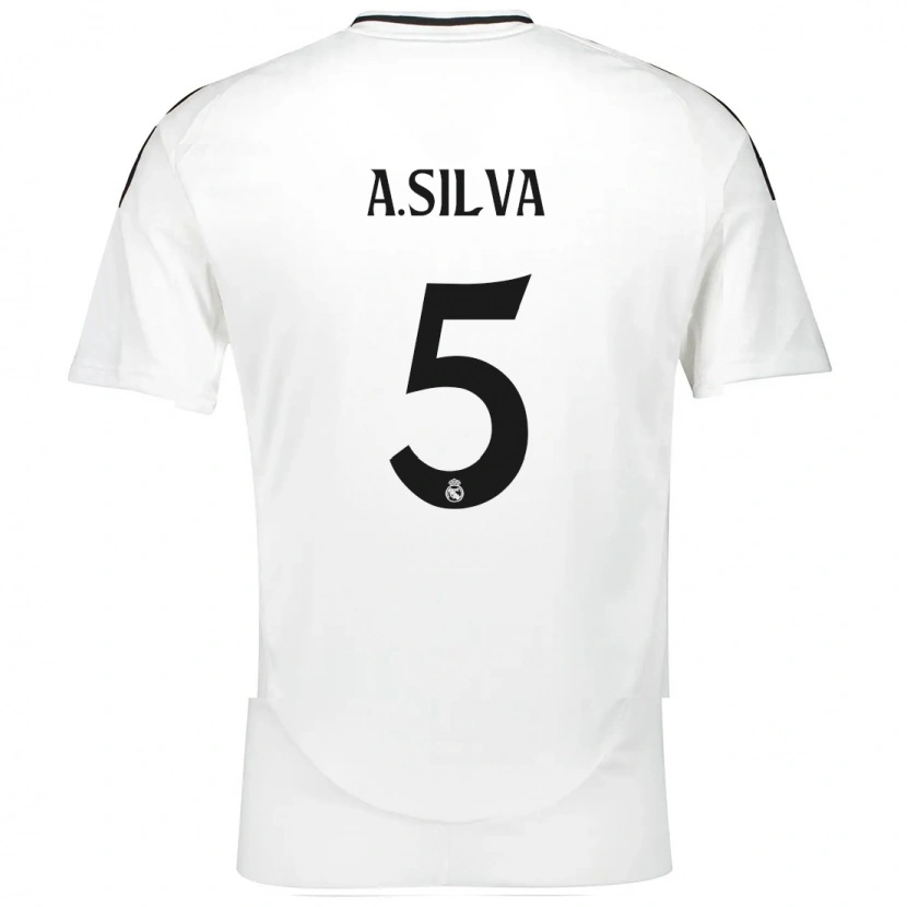 Danxen Mænd Antonia Silva #5 Hvid Hjemmebane Spillertrøjer 2024/25 Trøje T-Shirt