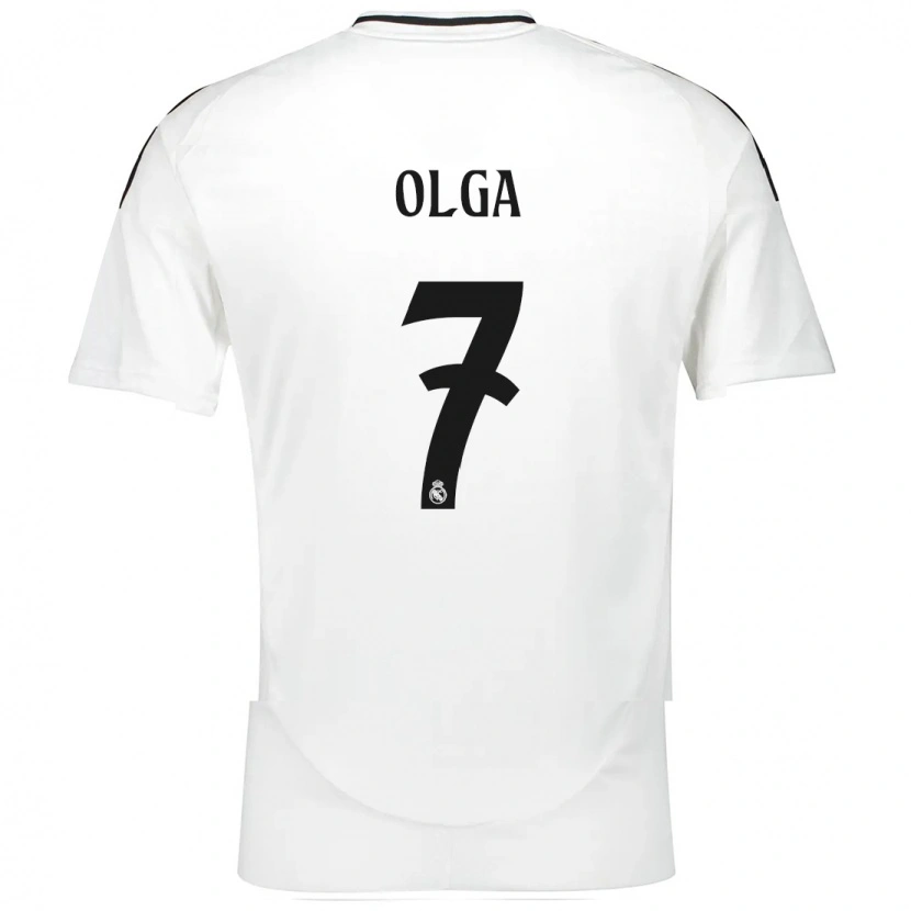 Danxen Mænd Olga Carmona #7 Hvid Hjemmebane Spillertrøjer 2024/25 Trøje T-Shirt