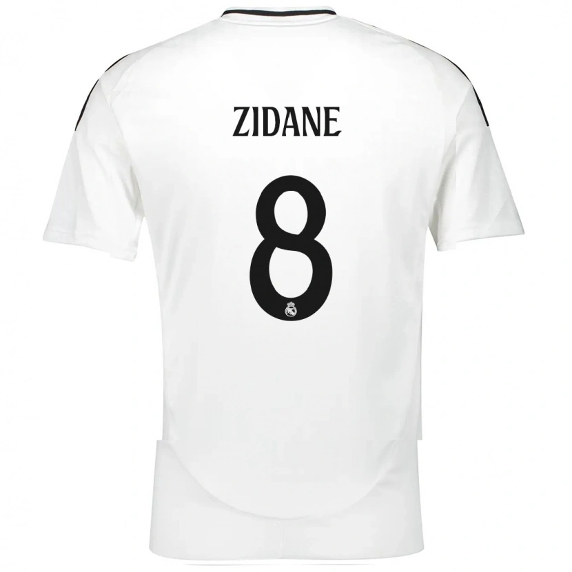 Danxen Mænd Théo Zidane #8 Hvid Hjemmebane Spillertrøjer 2024/25 Trøje T-Shirt
