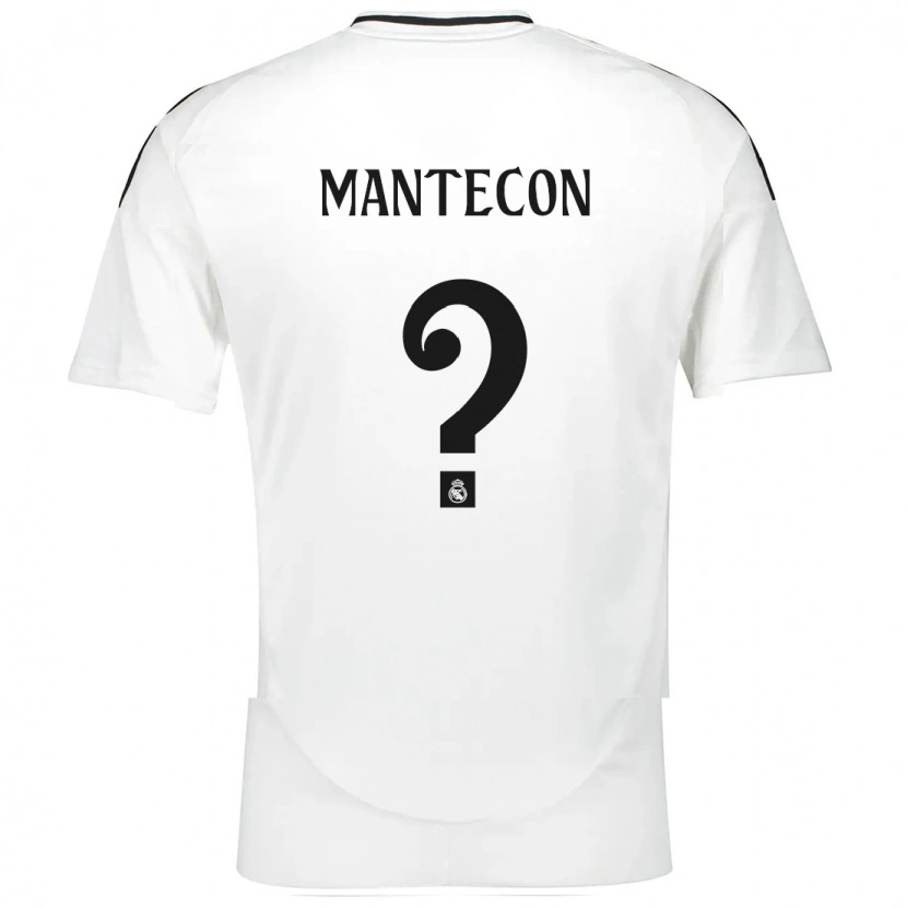Danxen Mænd Hugo Mantecón #0 Hvid Hjemmebane Spillertrøjer 2024/25 Trøje T-Shirt