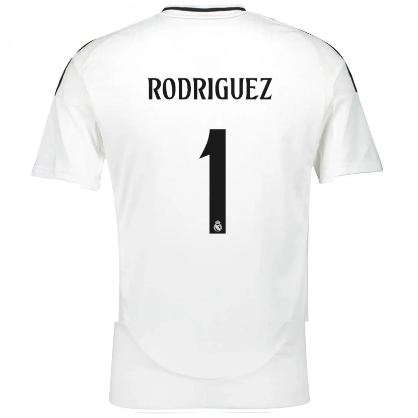 Danxen Mænd Misa Rodriguez #1 Hvid Hjemmebane Spillertrøjer 2024/25 Trøje T-Shirt