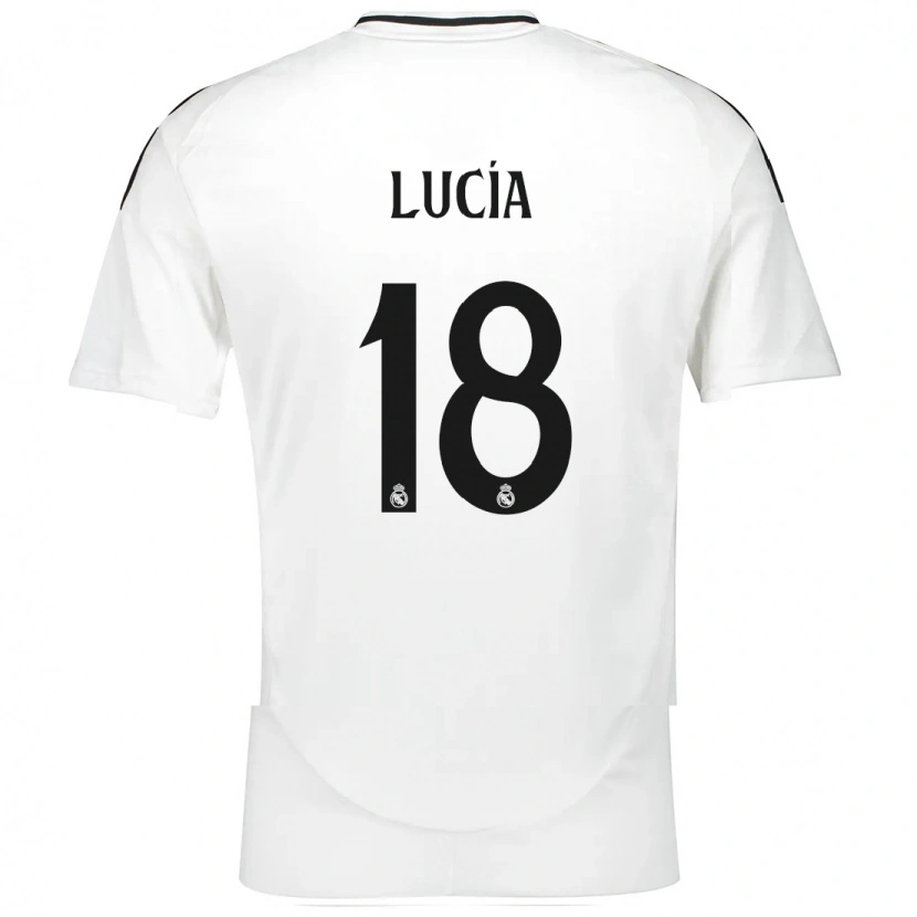 Danxen Mænd Lucia Rodriguez #18 Hvid Hjemmebane Spillertrøjer 2024/25 Trøje T-Shirt
