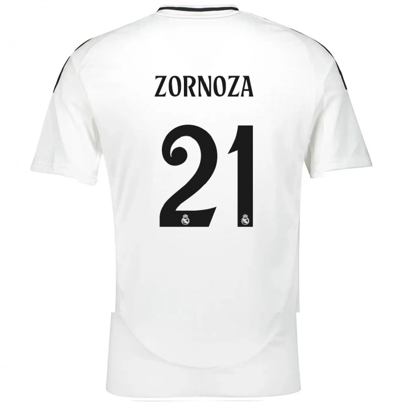 Danxen Mænd Claudia Zornoza #21 Hvid Hjemmebane Spillertrøjer 2024/25 Trøje T-Shirt