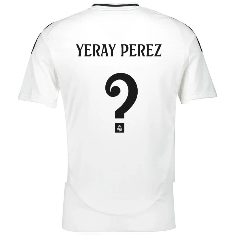Danxen Mænd Yeray Perez #0 Hvid Hjemmebane Spillertrøjer 2024/25 Trøje T-Shirt