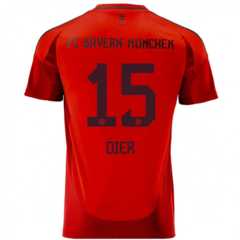 Danxen Mænd Eric Dier #15 Rød Hjemmebane Spillertrøjer 2024/25 Trøje T-Shirt