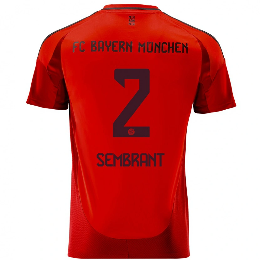 Danxen Mænd Linda Sembrant #2 Rød Hjemmebane Spillertrøjer 2024/25 Trøje T-Shirt