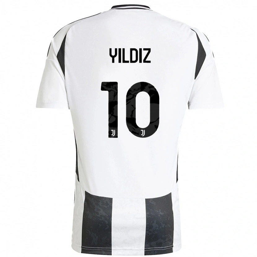 Danxen Mænd Kenan Yıldız #10 Hvid Sort Hjemmebane Spillertrøjer 2024/25 Trøje T-Shirt