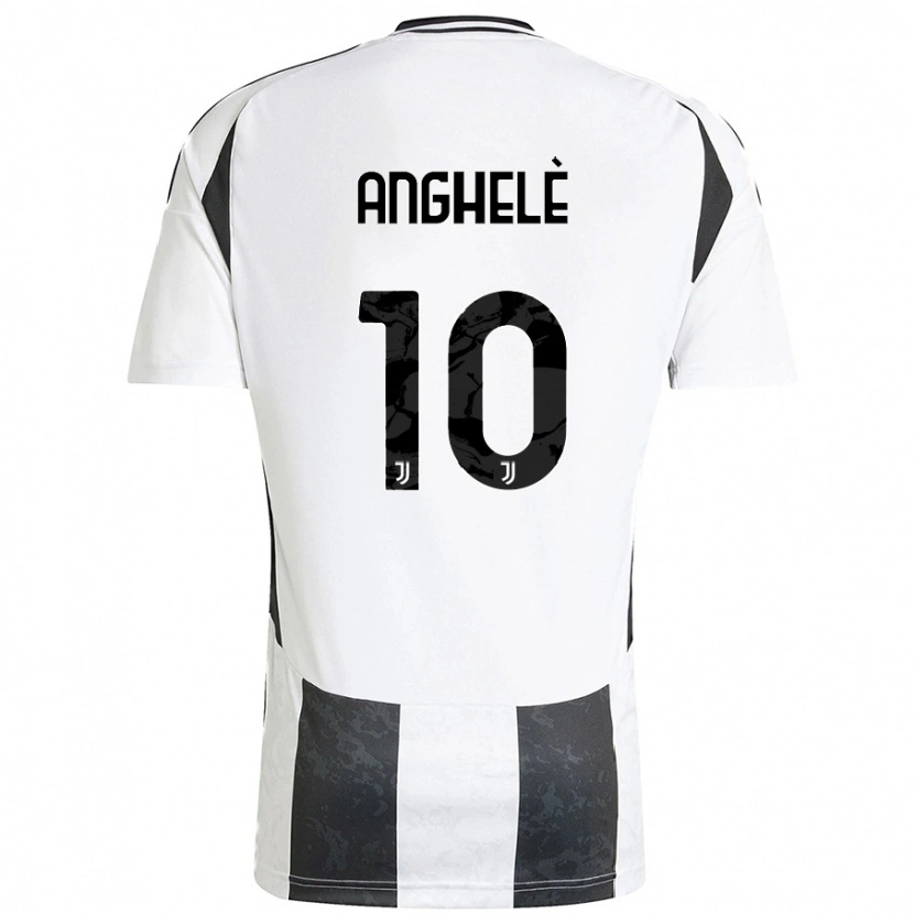 Danxen Mænd Lorenzo Anghelè #10 Hvid Sort Hjemmebane Spillertrøjer 2024/25 Trøje T-Shirt