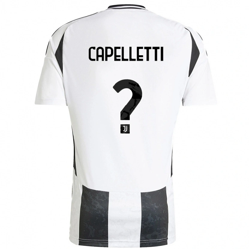Danxen Mænd Alessia Capelletti #0 Hvid Sort Hjemmebane Spillertrøjer 2024/25 Trøje T-Shirt