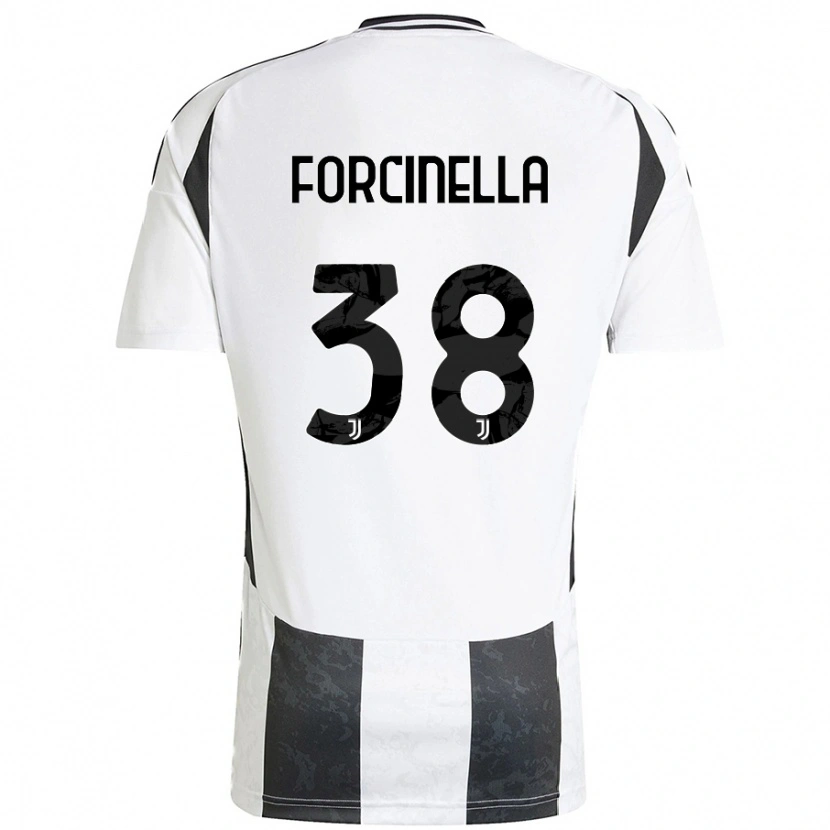 Danxen Mænd Camilla Forcinella #38 Hvid Sort Hjemmebane Spillertrøjer 2024/25 Trøje T-Shirt
