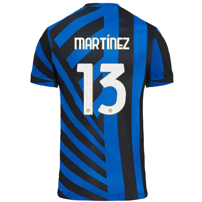 Danxen Mænd Josep Martínez #13 Blå Sort Hjemmebane Spillertrøjer 2024/25 Trøje T-Shirt