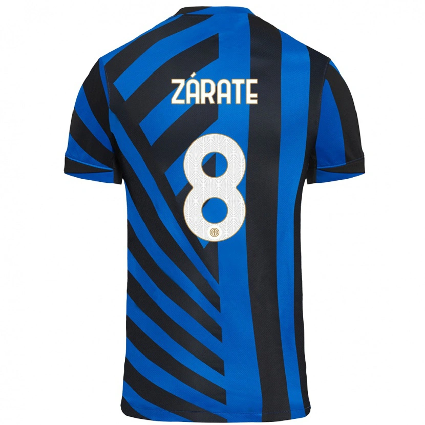 Danxen Mænd Dilan Zárate #8 Blå Sort Hjemmebane Spillertrøjer 2024/25 Trøje T-Shirt