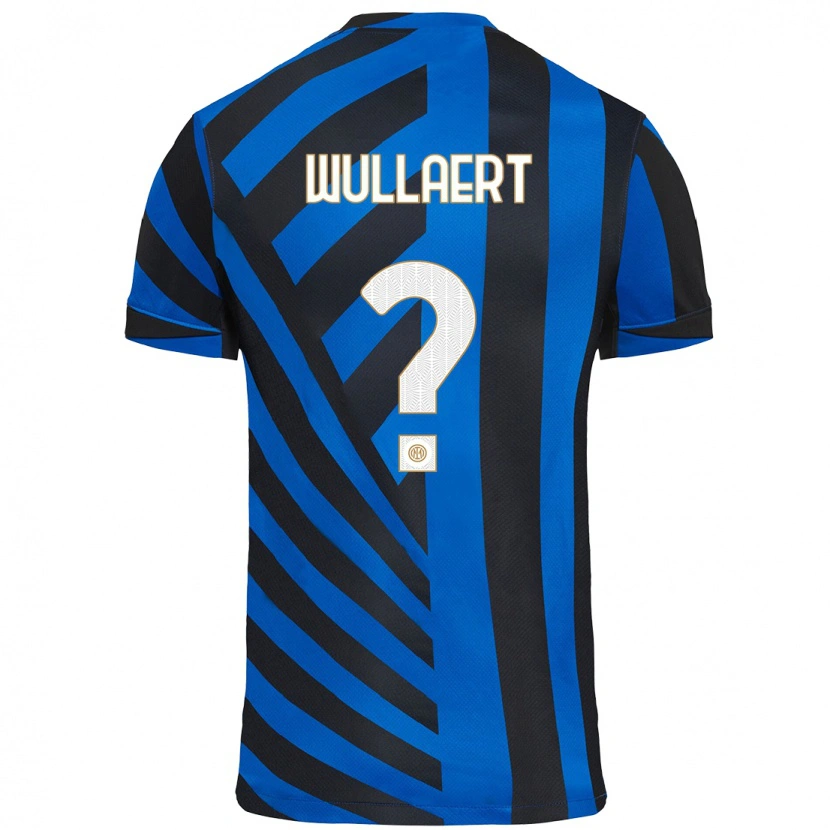 Danxen Mænd Tessa Wullaert #0 Blå Sort Hjemmebane Spillertrøjer 2024/25 Trøje T-Shirt