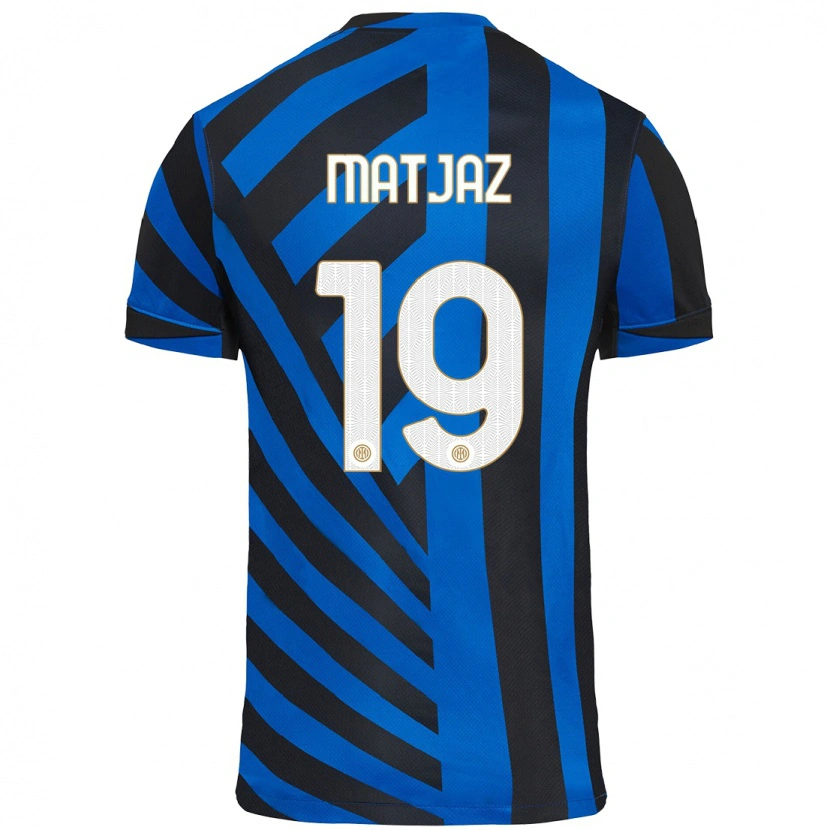 Danxen Mænd Samo Matjaz #19 Blå Sort Hjemmebane Spillertrøjer 2024/25 Trøje T-Shirt